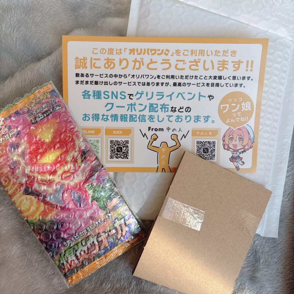 オリパワンの梱包の中身