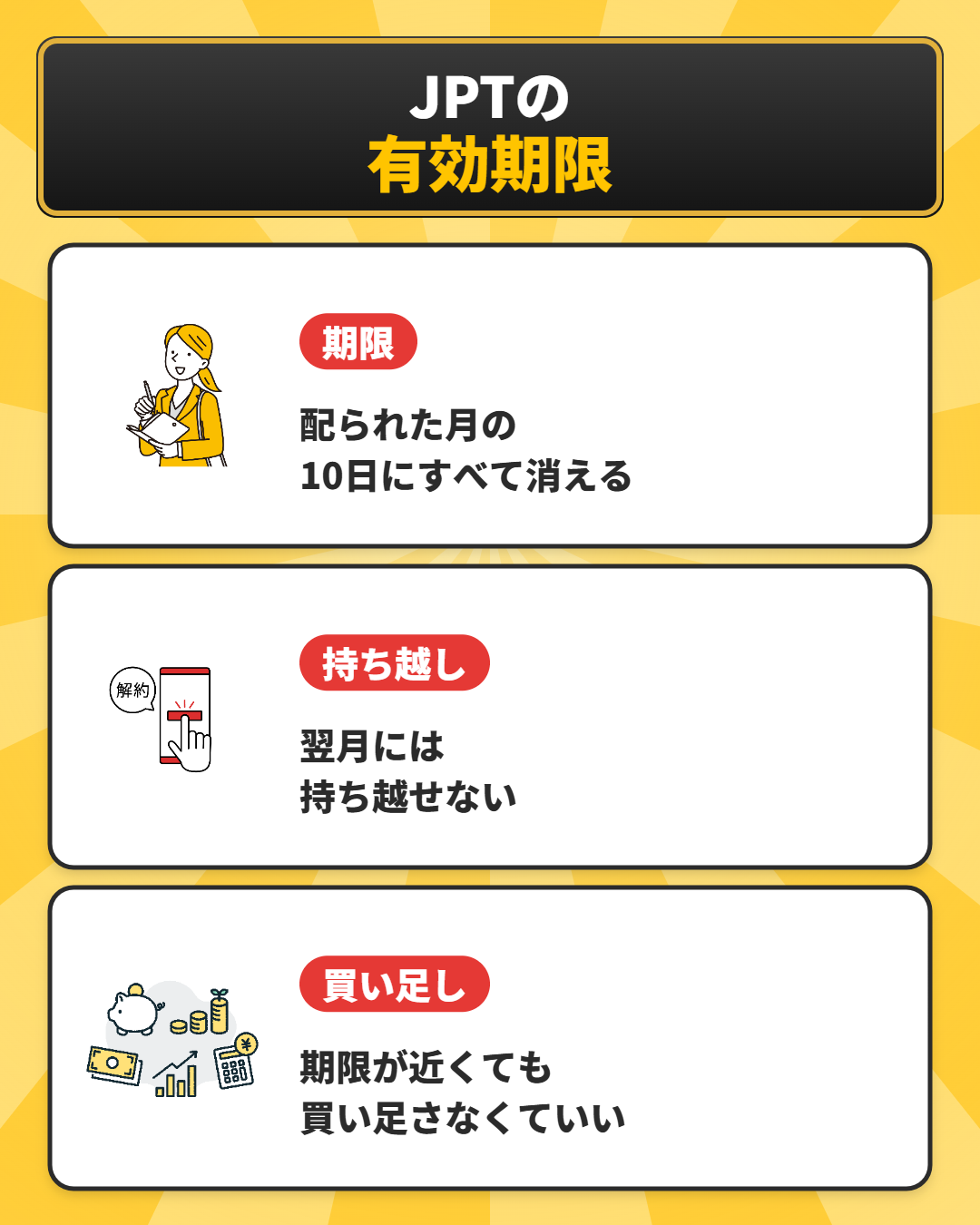 オリパワンのJPTの有効期限